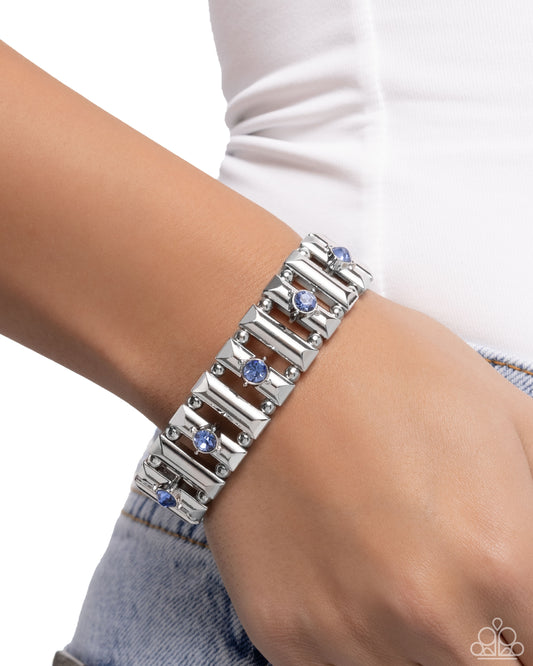 Dotted Dazzle - blue - Paparazzi bracelet
