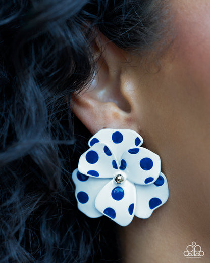 Dotted Dialogue - blue - Paparazzi earrings