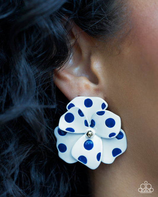 Dotted Dialogue - blue - Paparazzi earrings