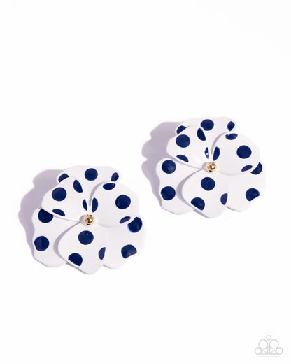 Dotted Dialogue - blue - Paparazzi earrings
