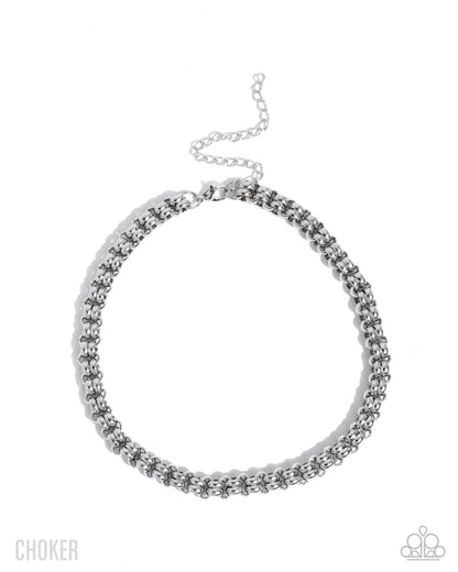 Double Demand - silver - Paparazzi necklace