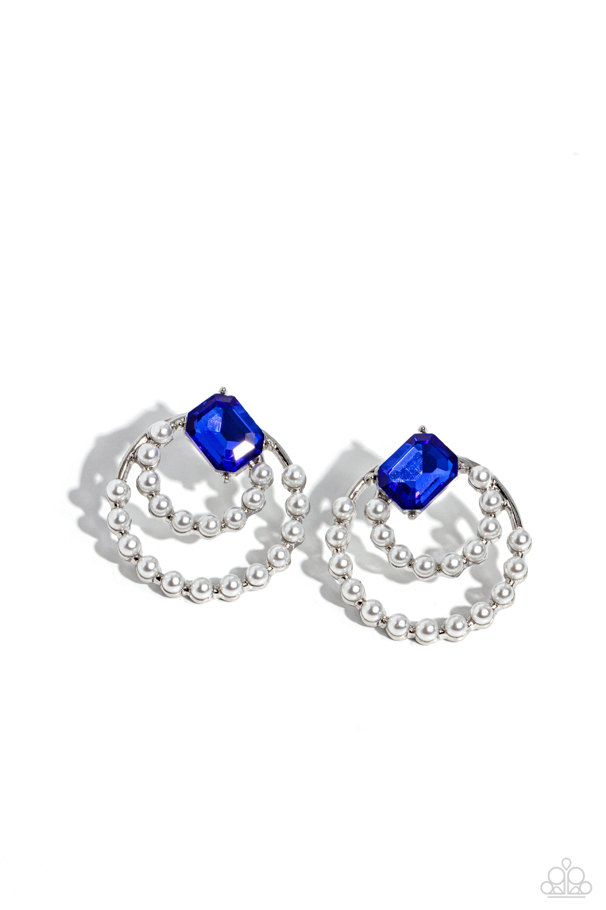 Double Standard - blue - Paparazzi earrings