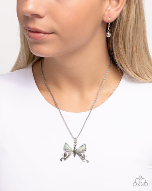 Down to Earth Descent - blue - Paparazzi necklace