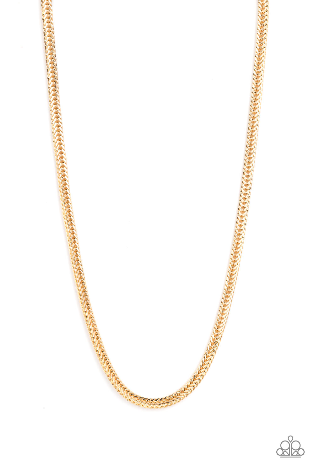 Downtown Defender - gold - Paparazzi MENS necklace