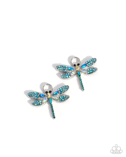 Dragonfly Date - blue - Paparazzi earring charms