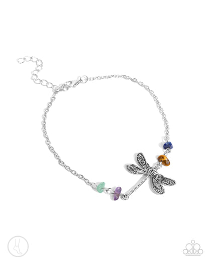 Dragonfly Dawn - multi - Paparazzi anklet