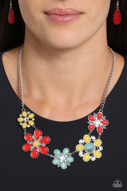 Dragonfly Decadence - red - Paparazzi necklace
