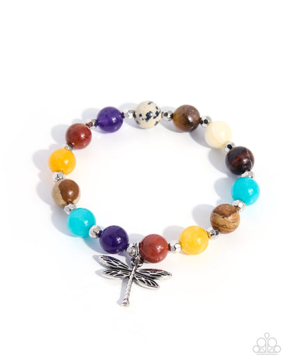 Dragonfly Delay - multi - Paparazzi bracelet