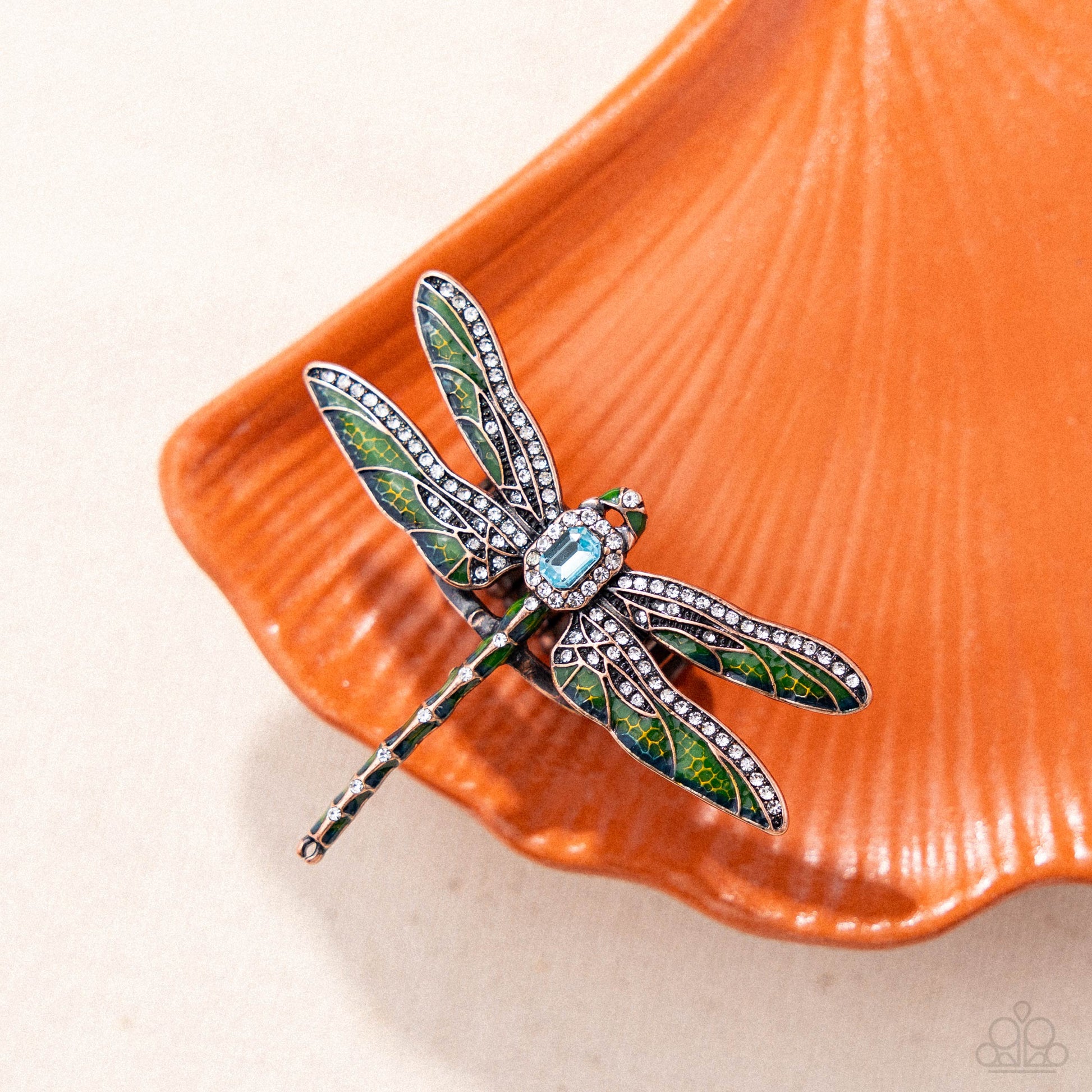 Dragonfly Delivery - copper - Paparazzi ring