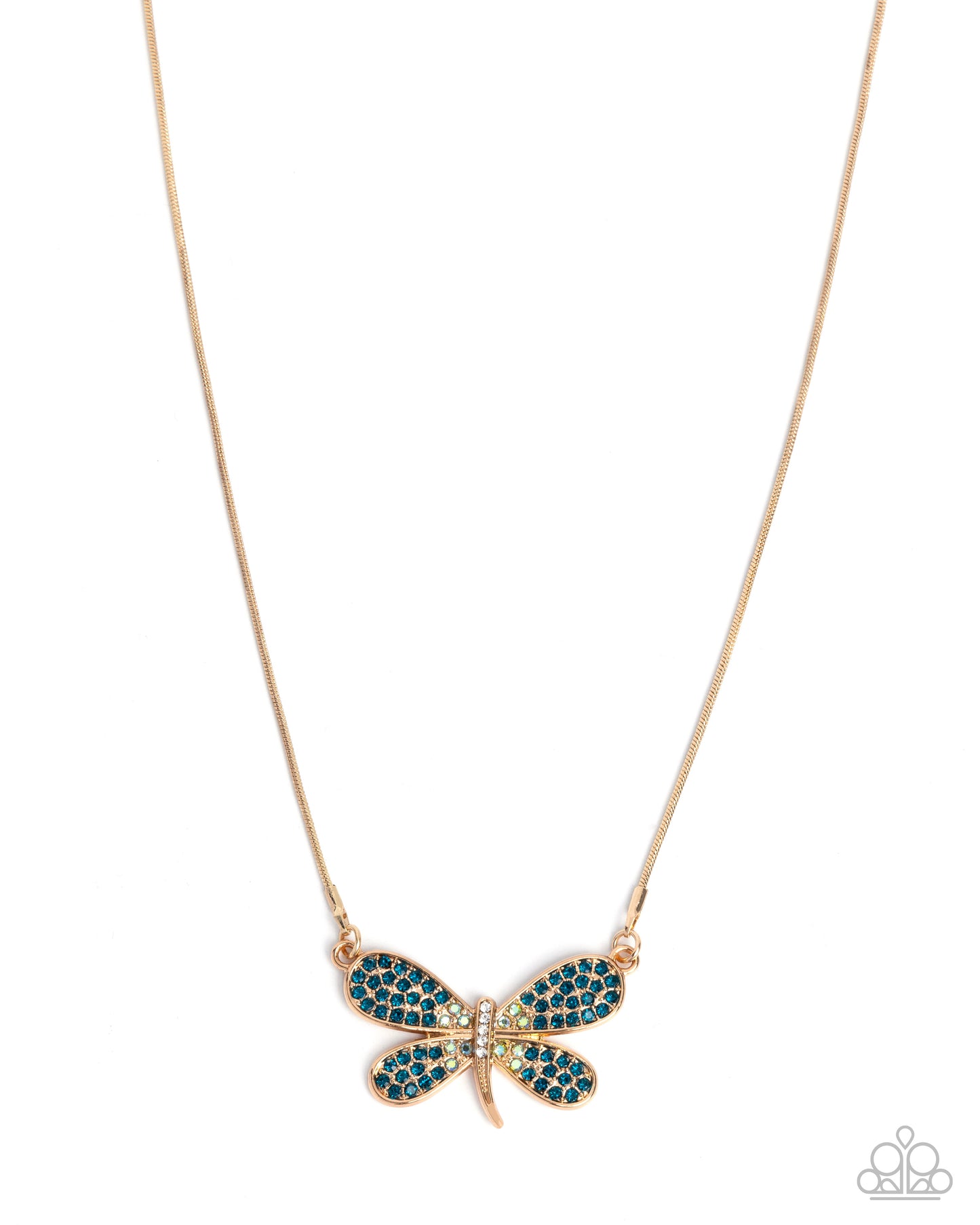 Dragonfly Direction - gold - Paparazzi necklace