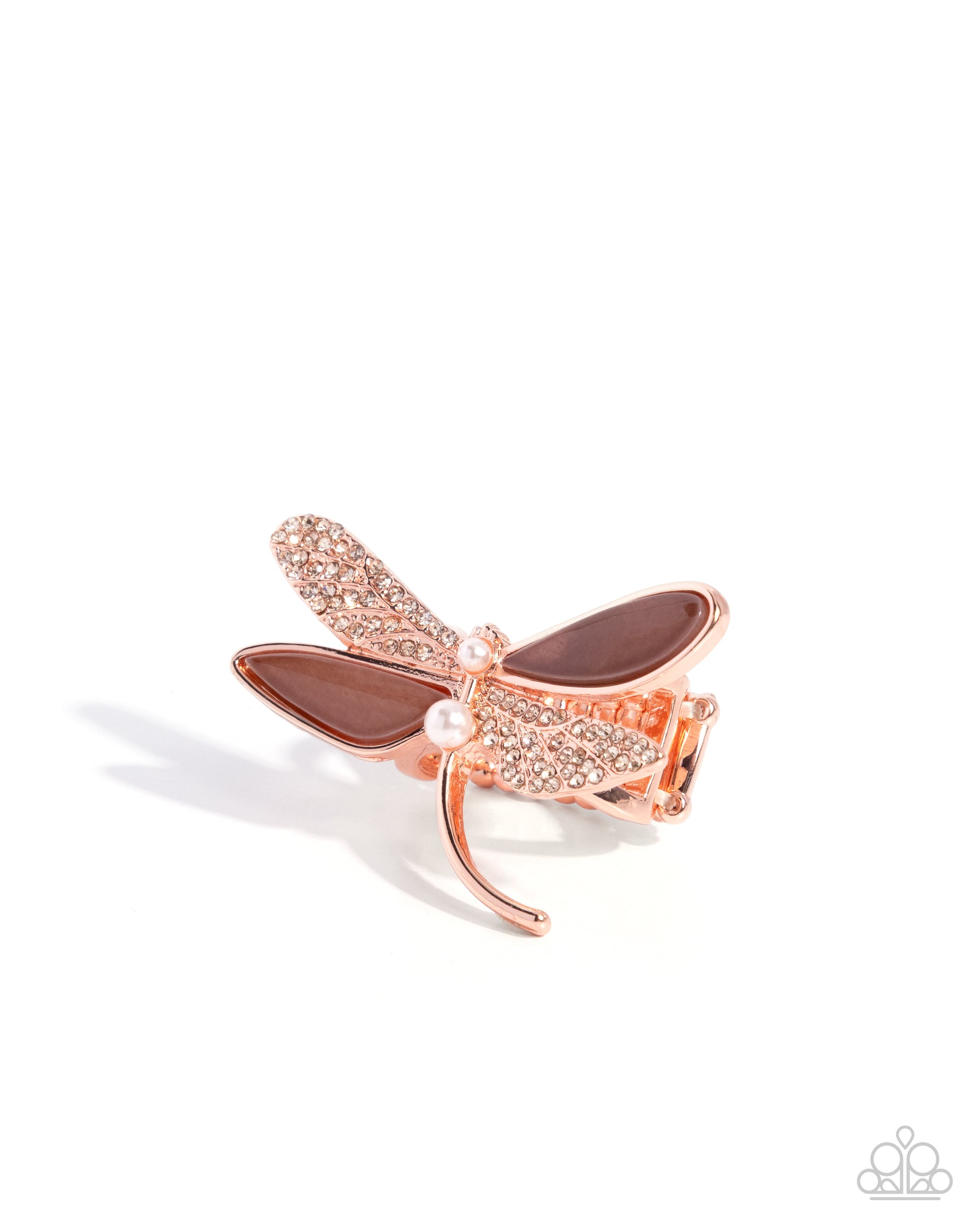 Dragonfly Drama - copper - Paparazzi ring