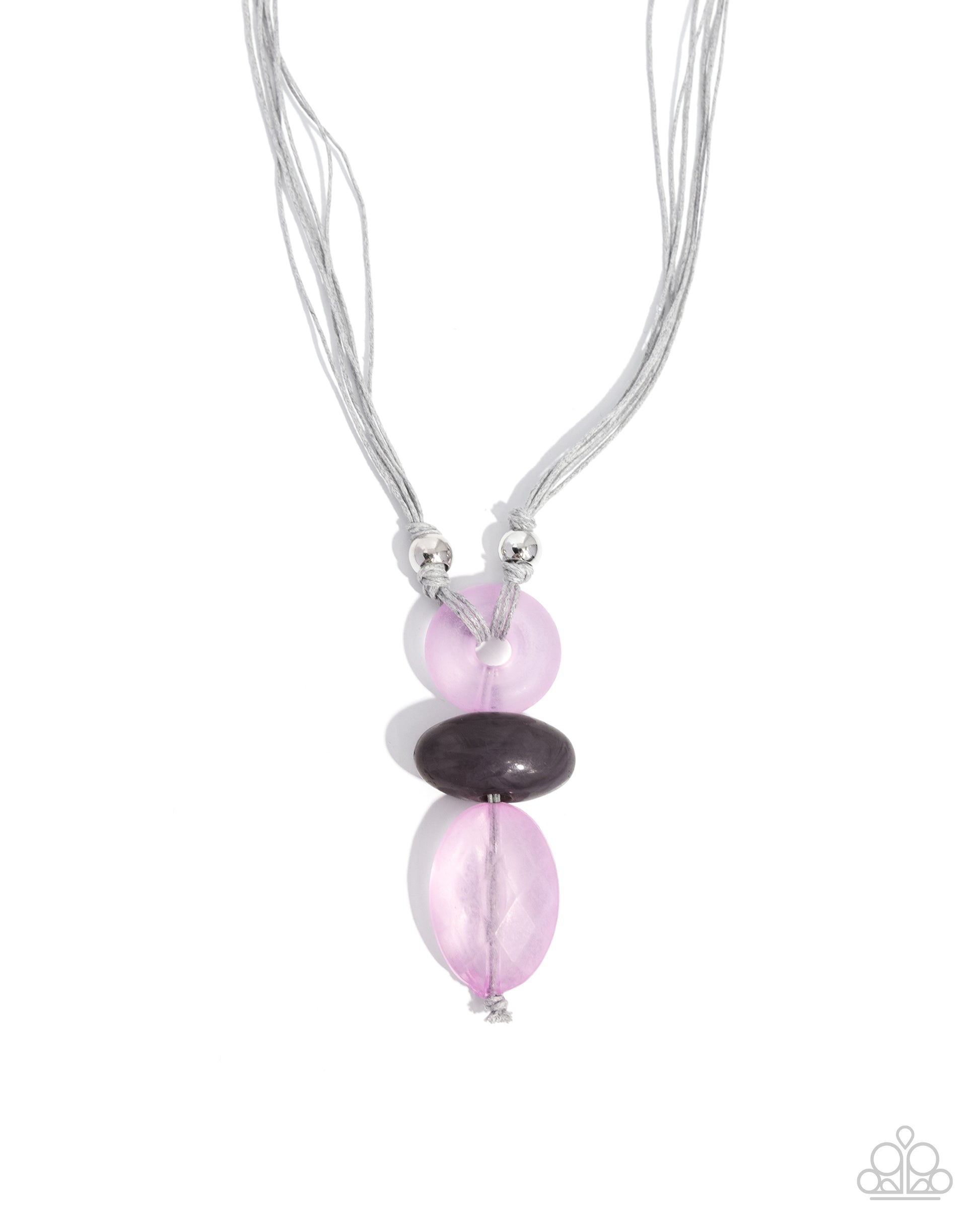 Dramatic Delivery - purple - Paparazzi necklace
