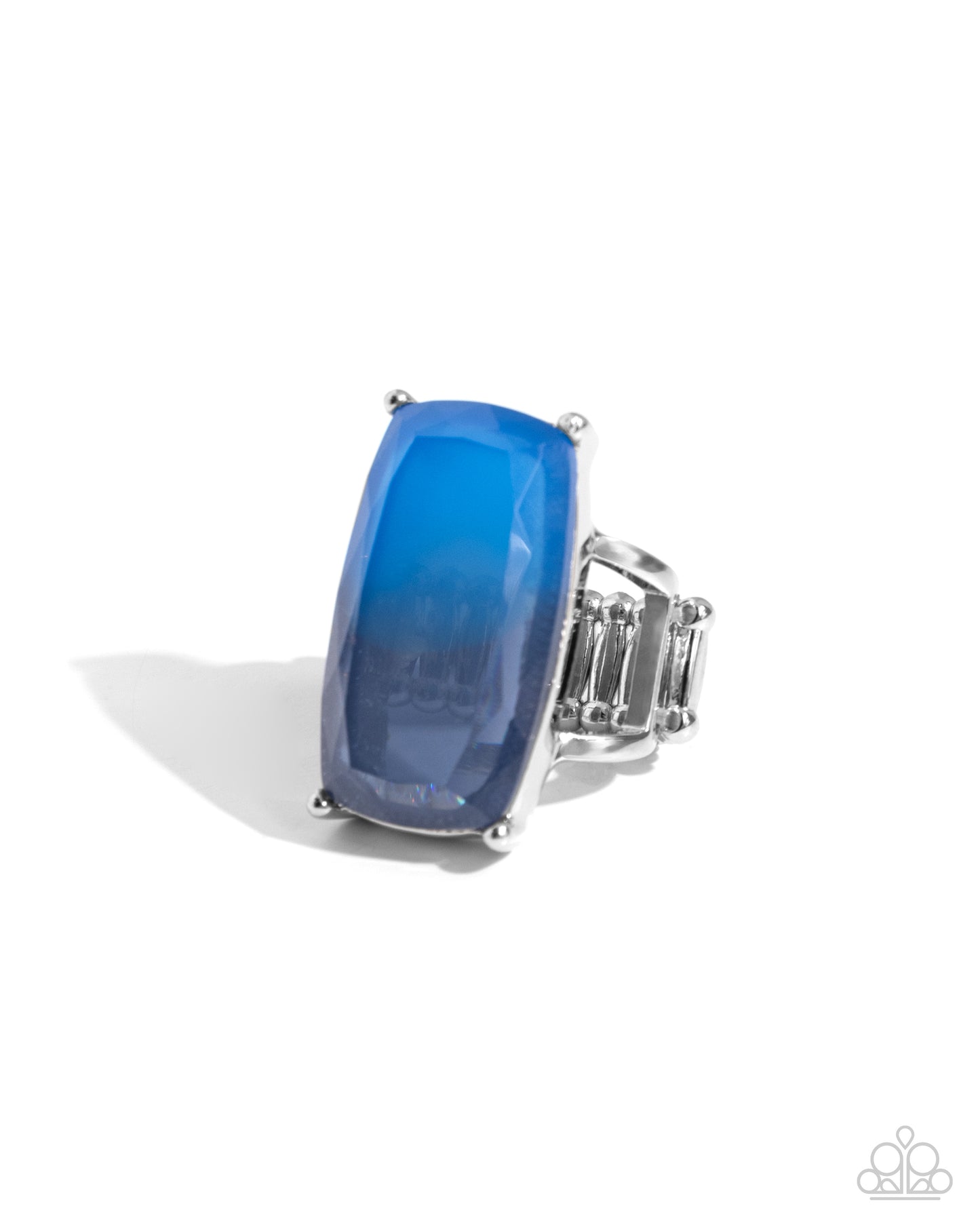 Dramatic Duo - blue - Paparazzi ring