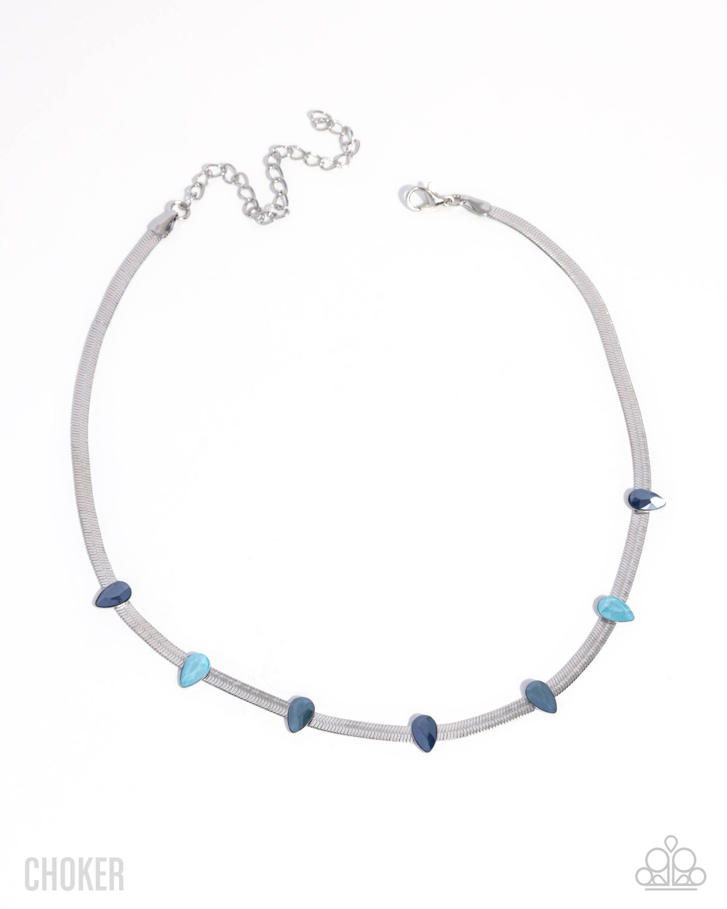 Drawing Attention - blue - Paparazzi necklace