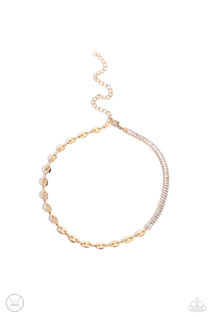 Dream Duo - gold - Paparazzi necklace