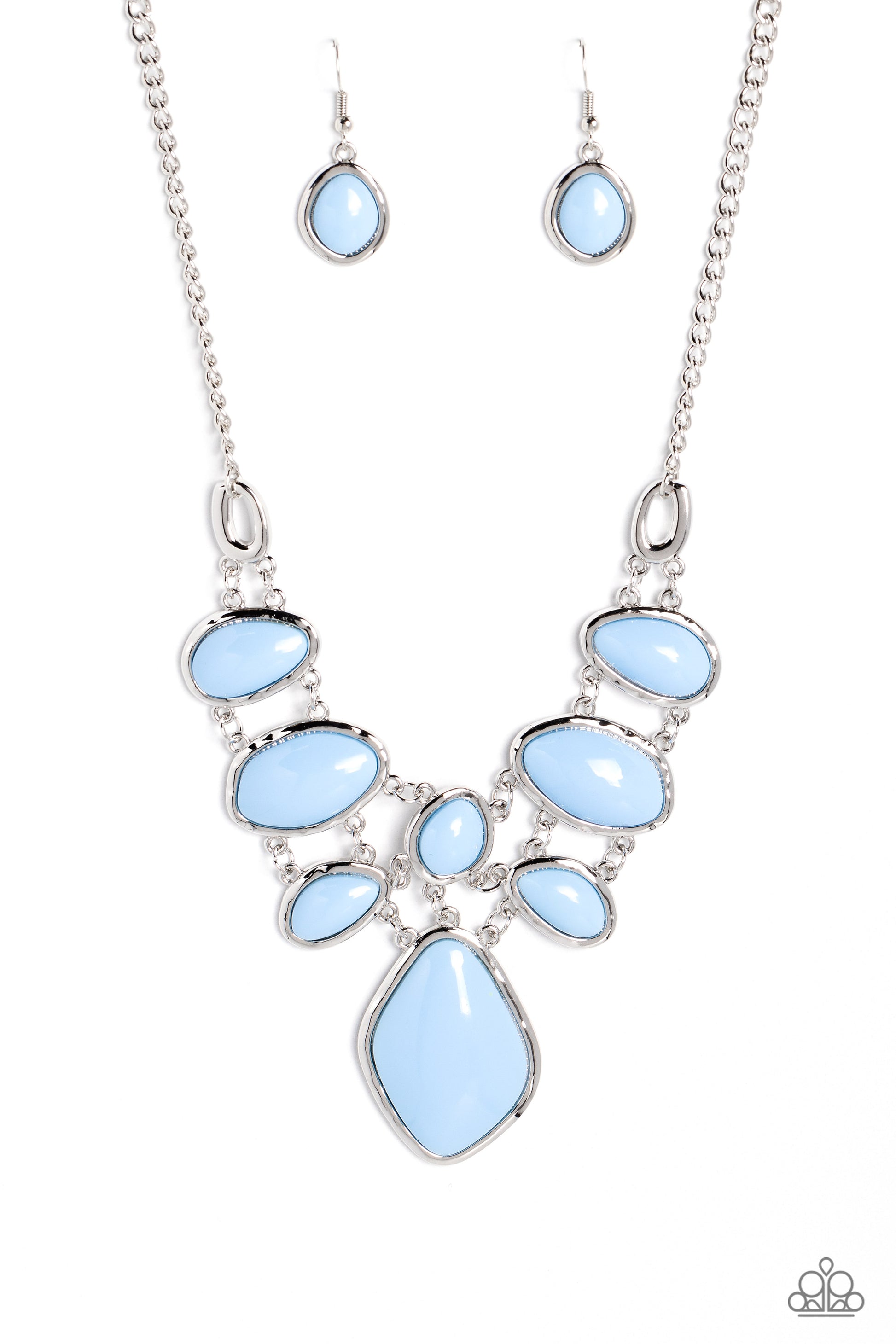 Dreamily Decked Out - blue - Paparazzi necklace