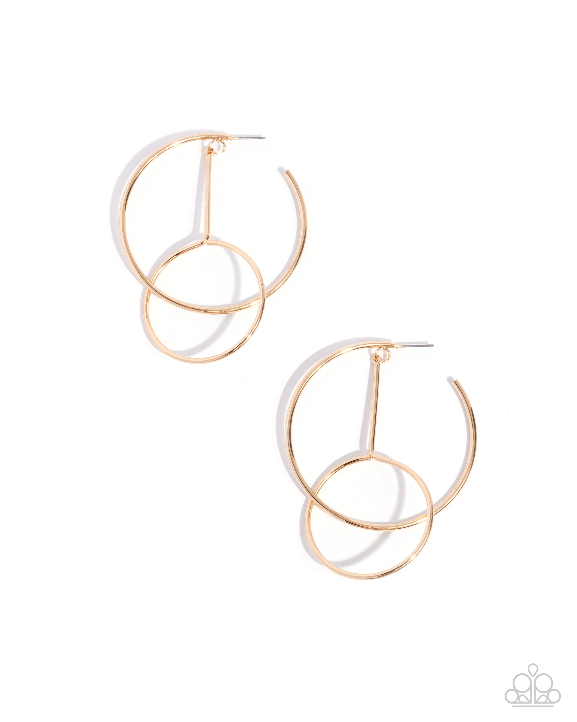 Dreaming of Hoops - gold - Paparazzi earrings