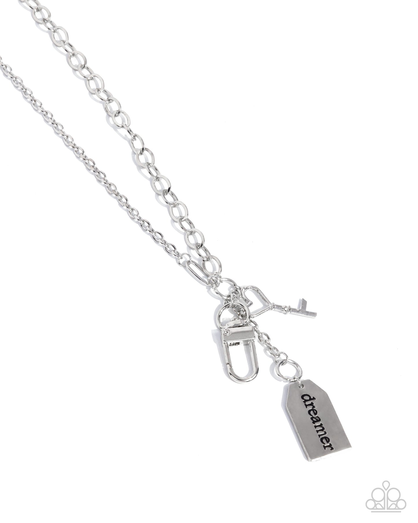 Dreamy Direction - silver - Paparazzi LANYARD necklace