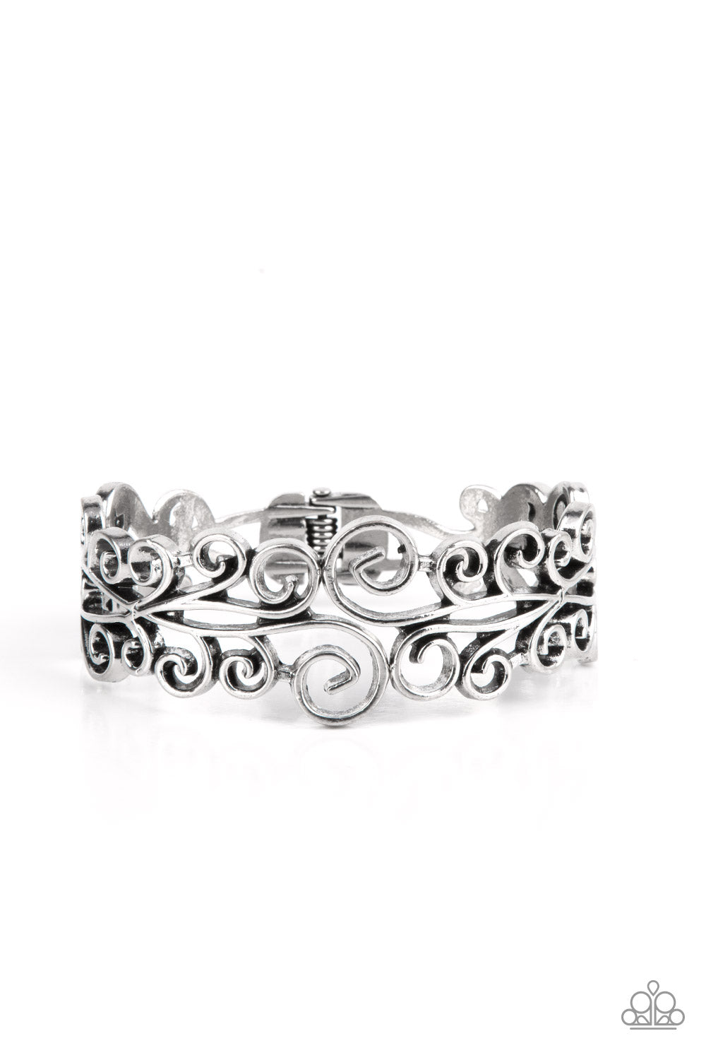 Dressed to FRILL - silver - Paparazzi bracelet