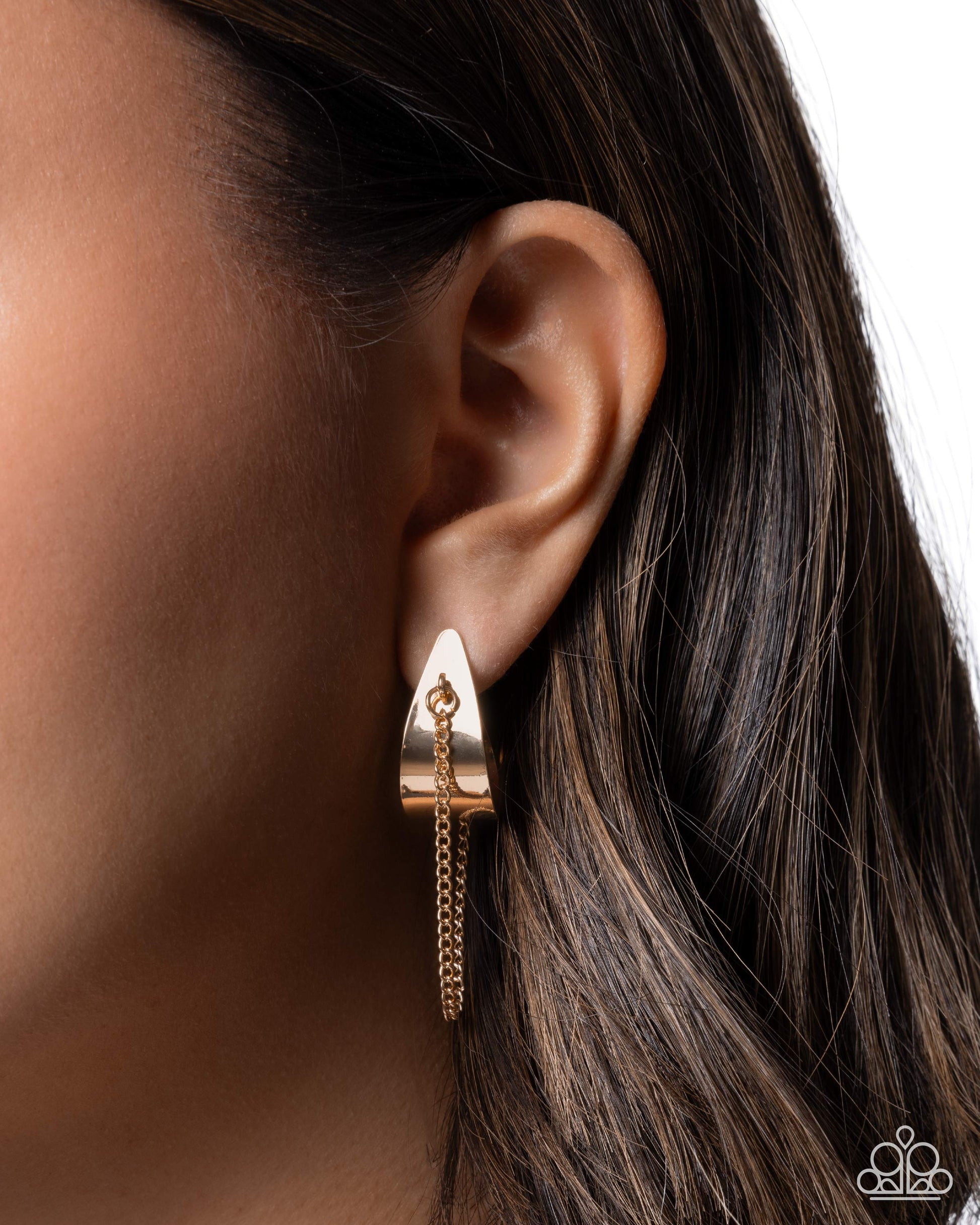 Dripping In Delight - gold - Paparazzi earrings