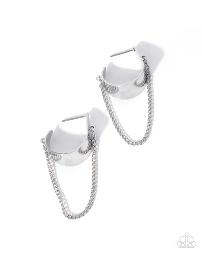 Dripping In Delight - silver - Paparazzi earrings
