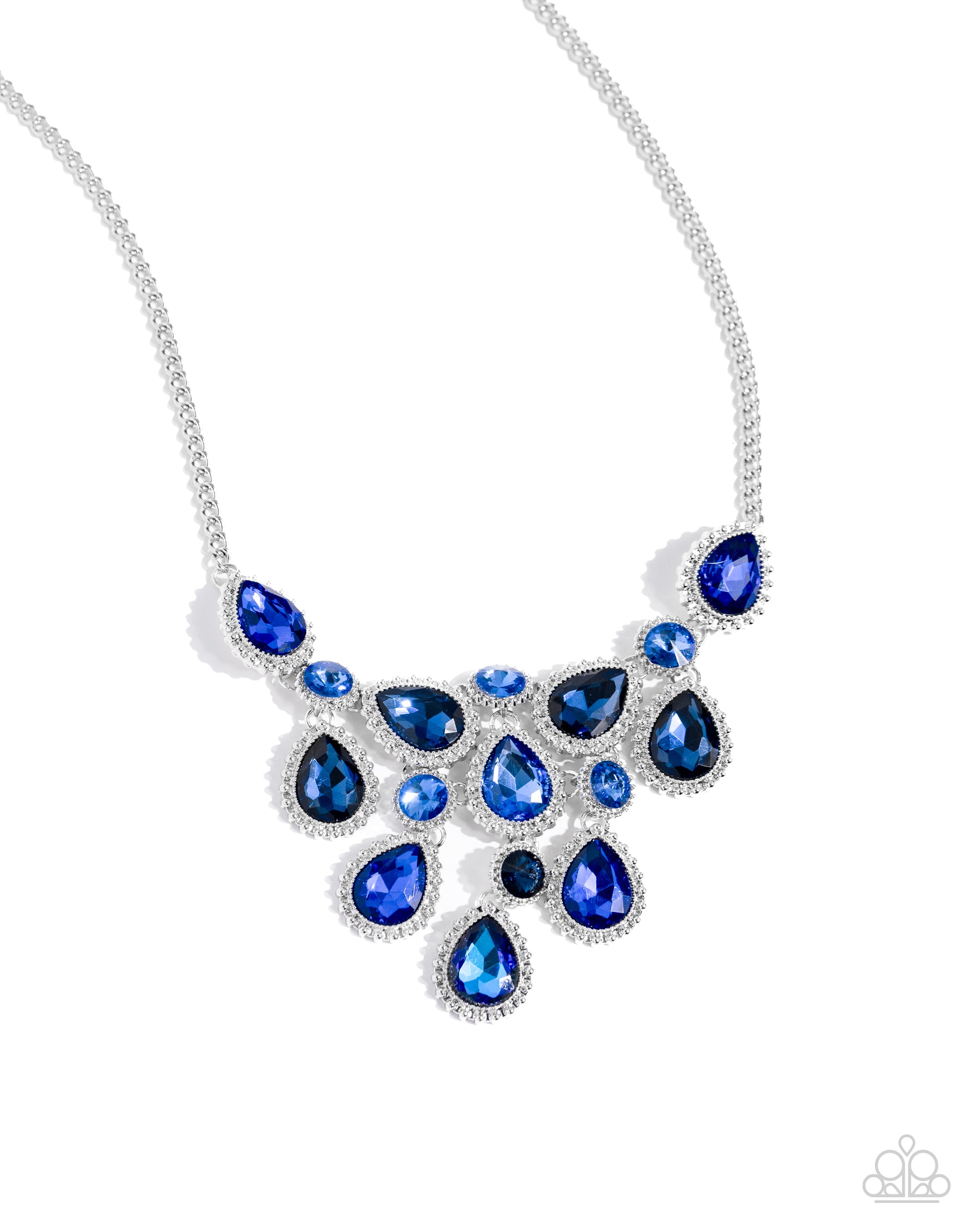 Dripping in Dazzle - blue - Paparazzi necklace