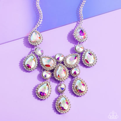 Dripping in Dazzle - multi - Paparazzi necklace