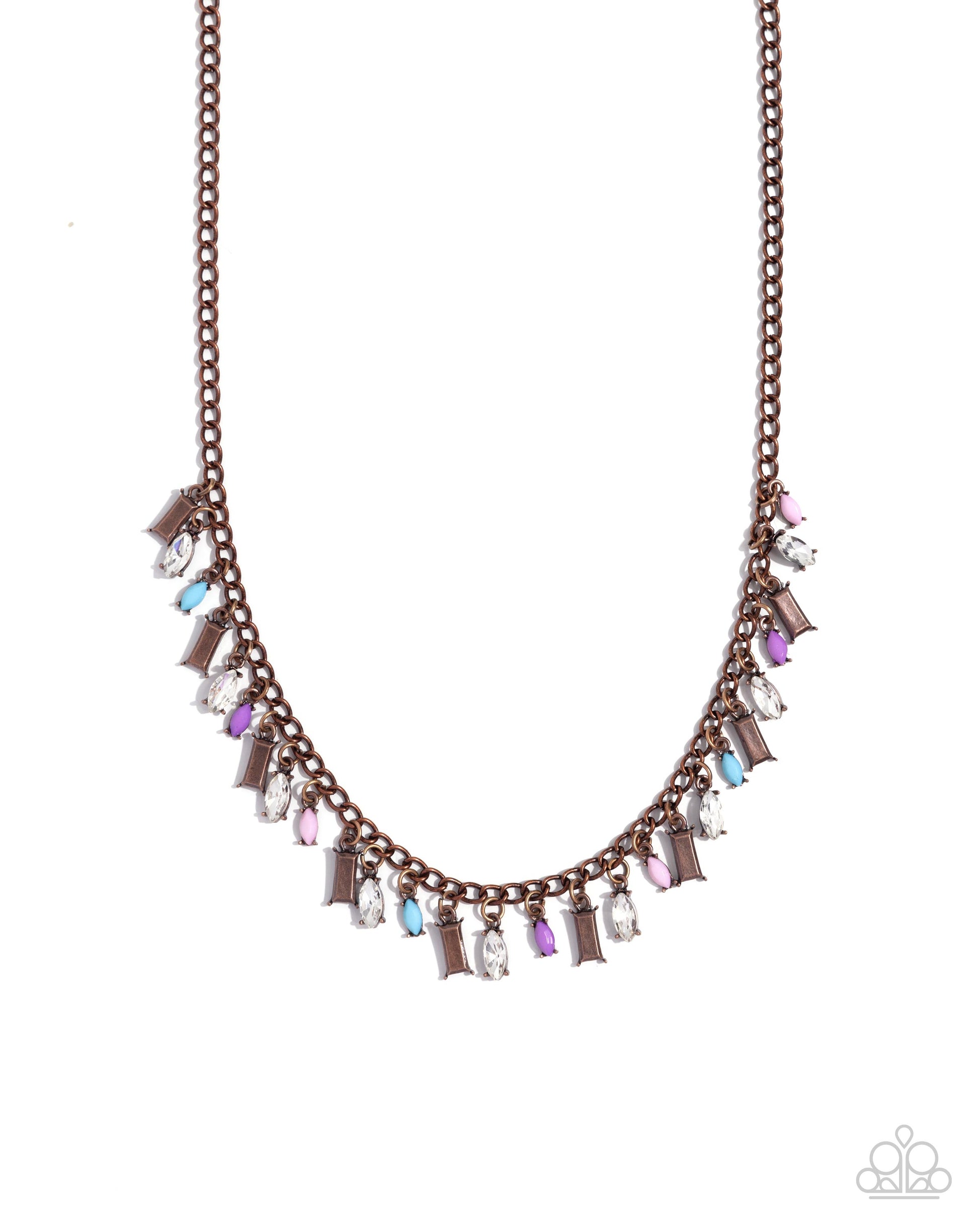 Dripping in Drama - copper - Paparazzi necklace