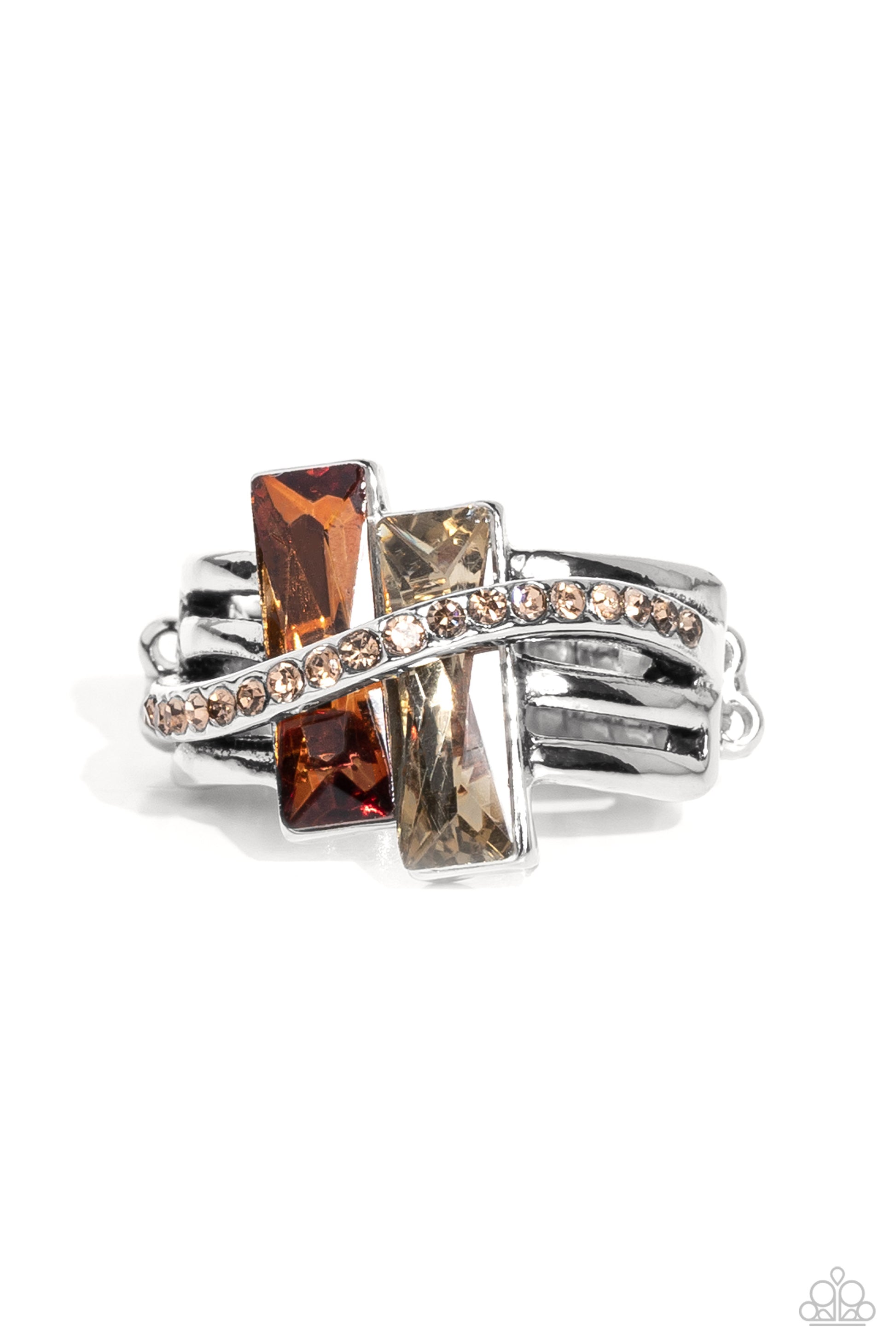 Dueling Difference - brown - Paparazzi ring