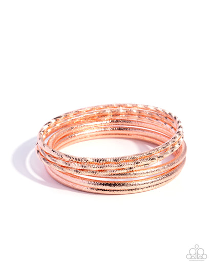 Dusted Delight - copper - Paparazzi bracelet