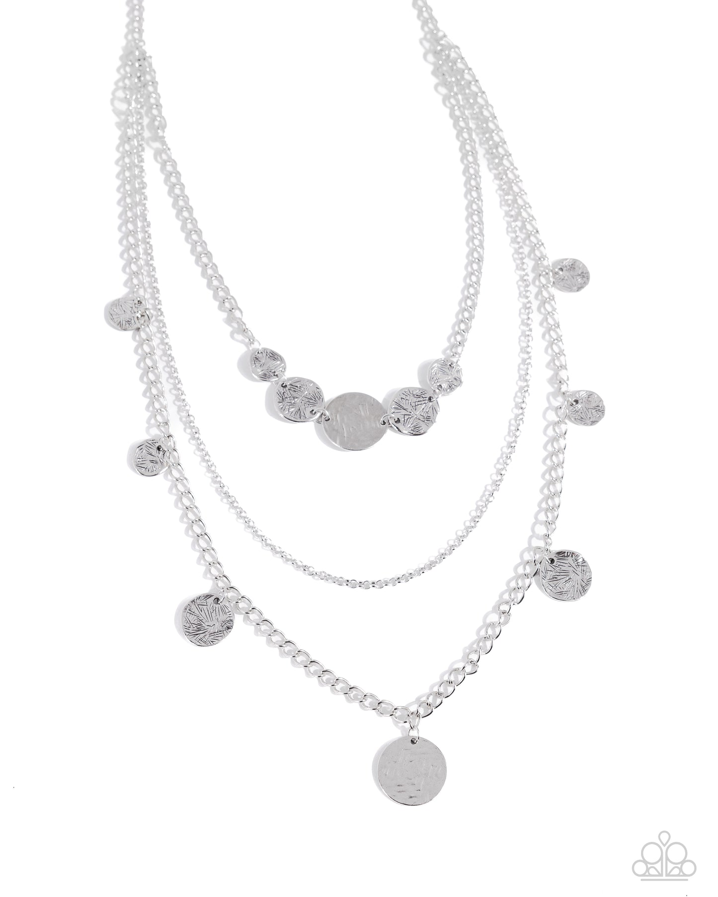 Dynasty Dance - silver - Paparazzi necklace