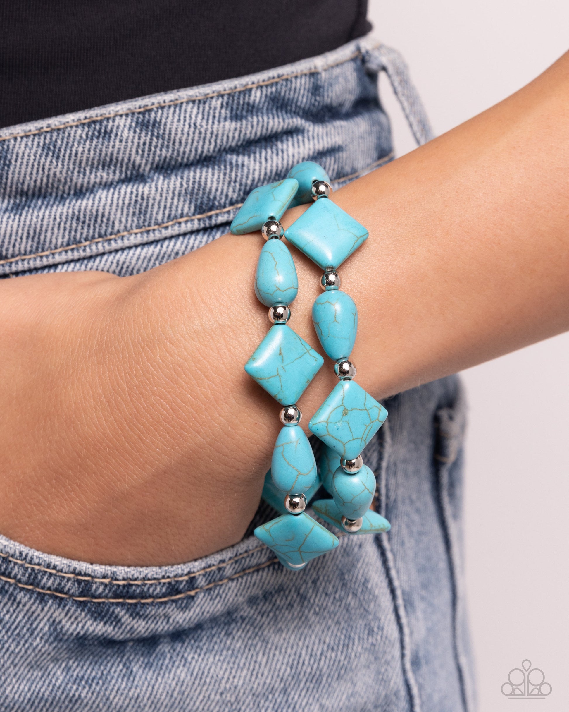 EARTHY Riser - blue - Paparazzi bracelet