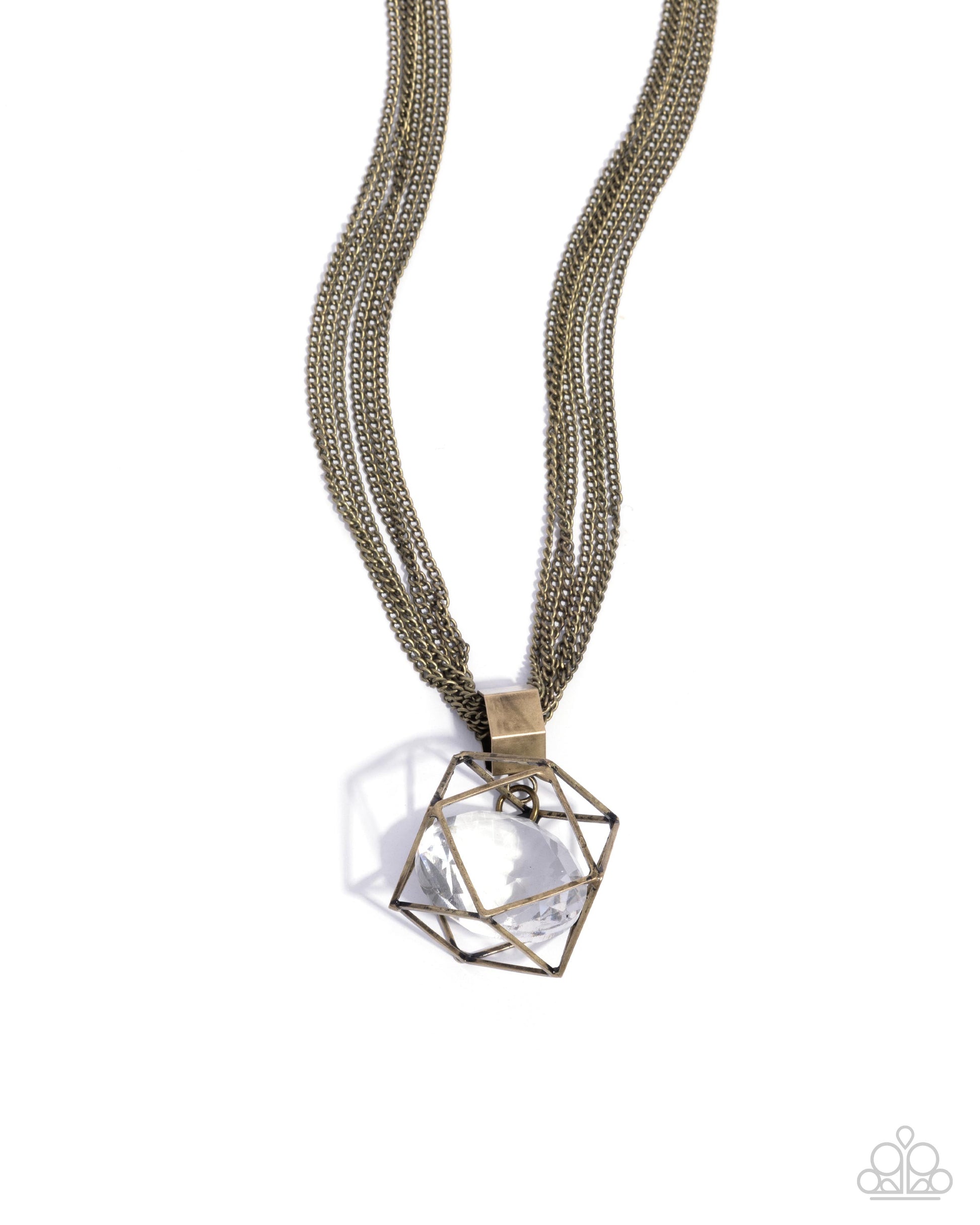 Eager Elegance - brass - Paparazzi necklace