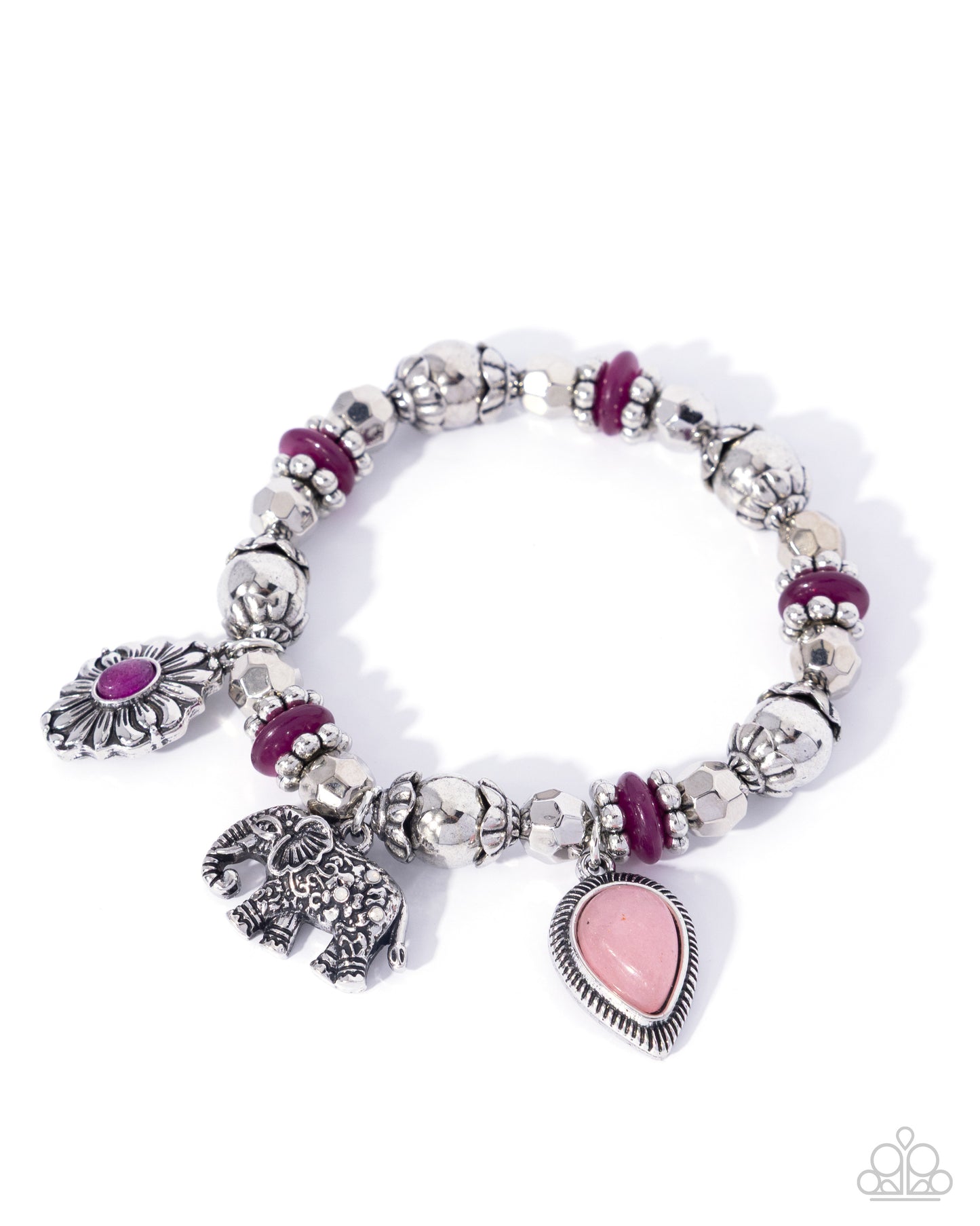 Eager Elephant - purple - Paparazzi bracelet