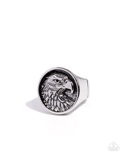 Eagle Edge - silver - Paparazzi MENS ring