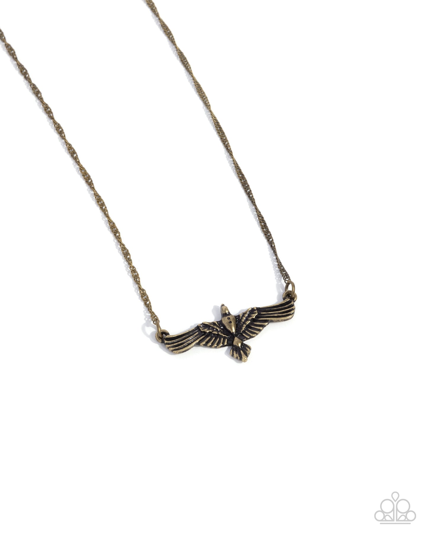 Eagle Exception - brass - Paparazzi necklace