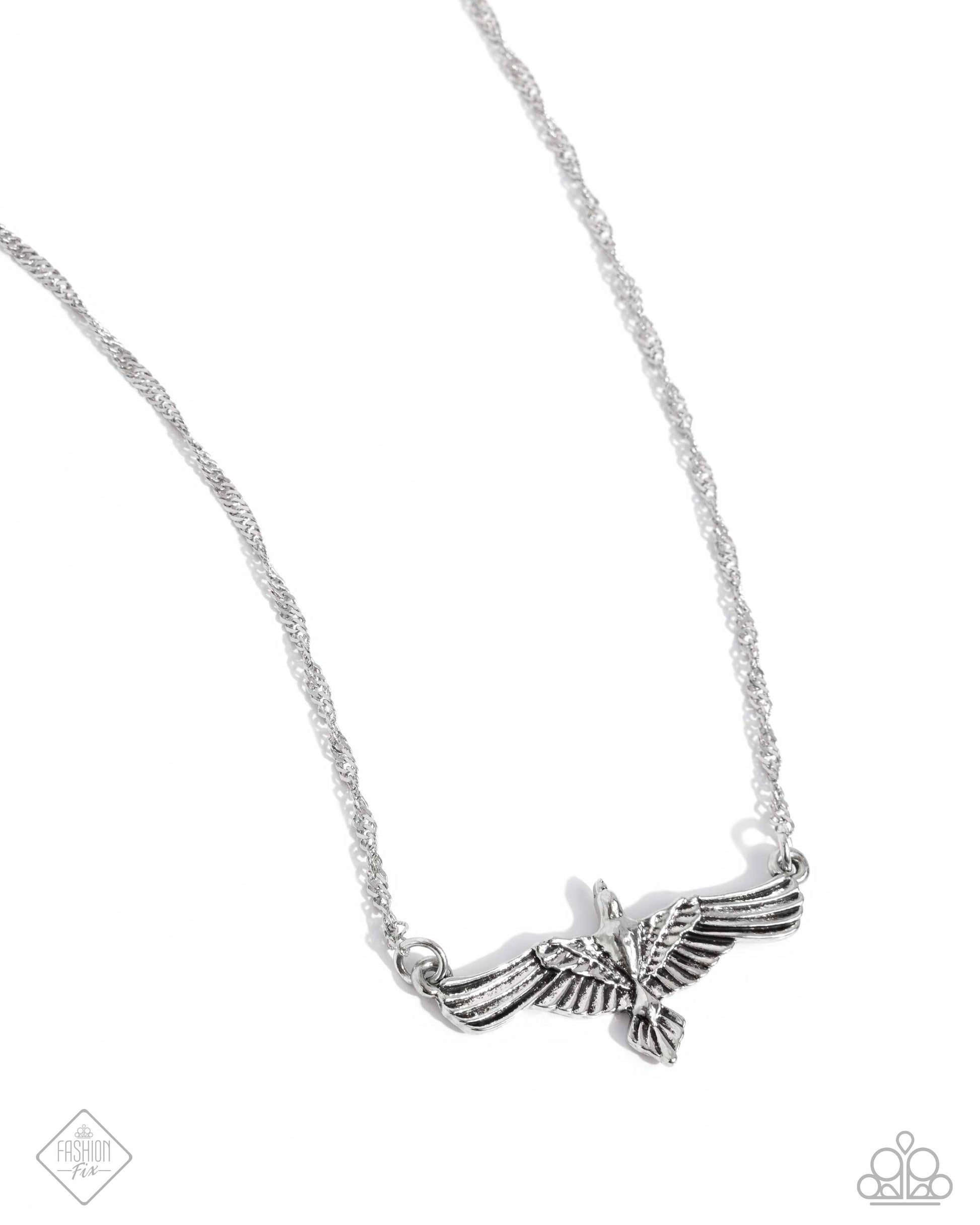 Eagle Exception - silver - Paparazzi necklace