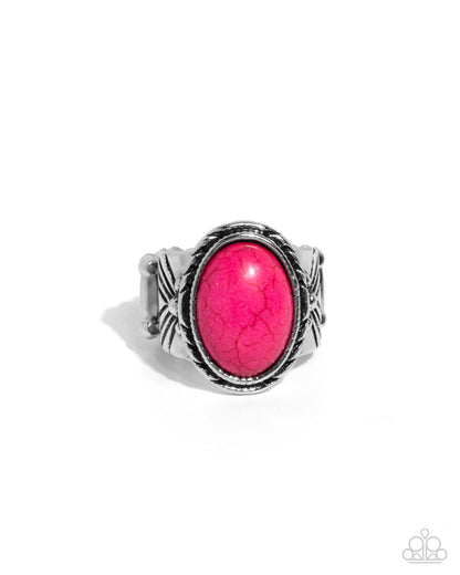 Earthen-WEAR - pink - Paparazzi ring