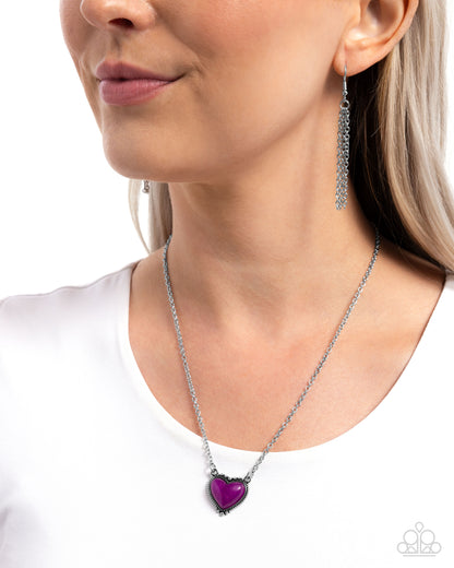 Earthy Eternity - purple - Paparazzi necklace