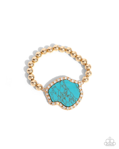 Earthy Excavation - gold - Paparazzi bracelet