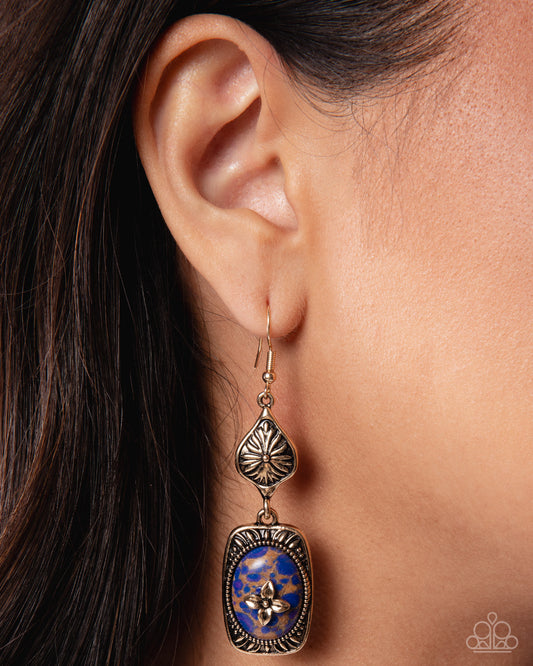 Earthy Expedition - purple - Paparazzi earrings