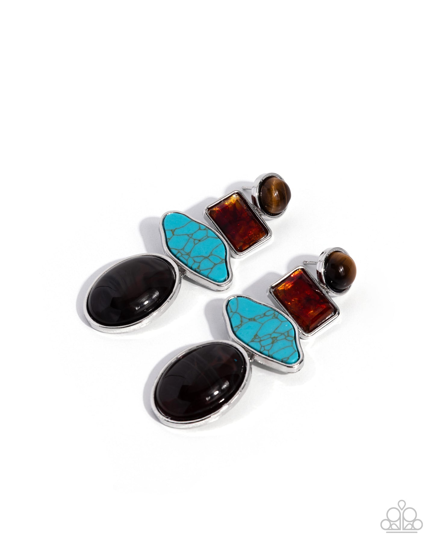 Earthy Experiment - multi - Paparazzi earrings
