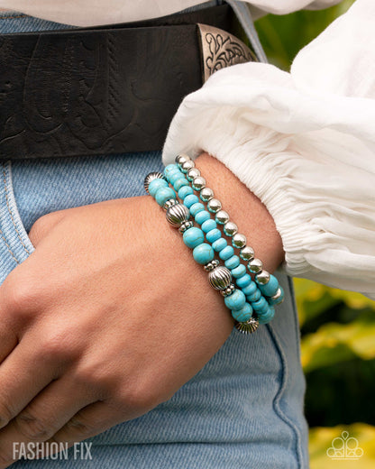 Earthy Express - blue - Paparazzi bracelet