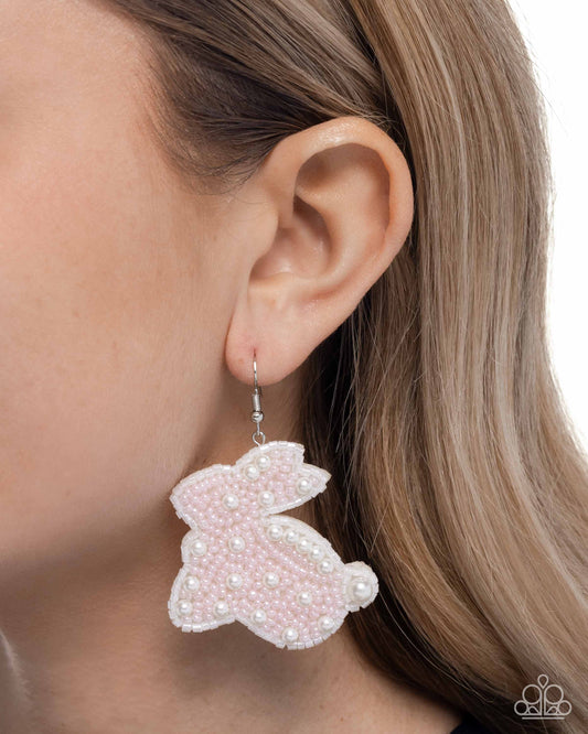 Easter Elegance - pink - Paparazzi earrings