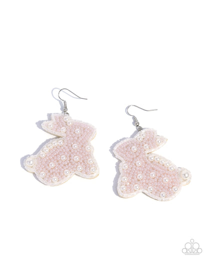 Easter Elegance - pink - Paparazzi earrings