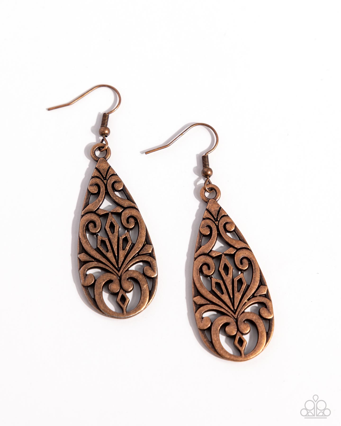 Eastern Elements - copper - Paparazzi earrings