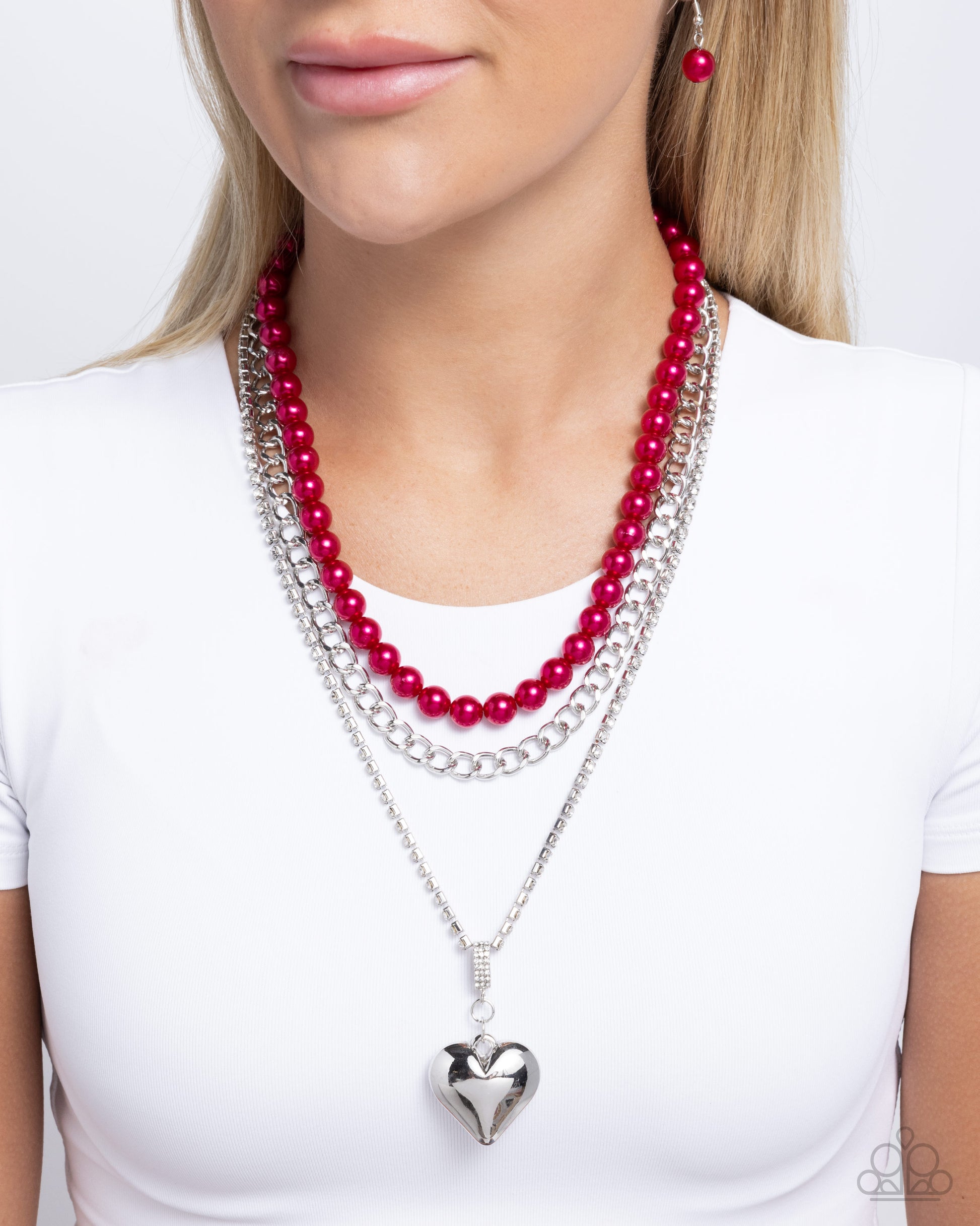 Easy Elevation - red - Paparazzi necklace