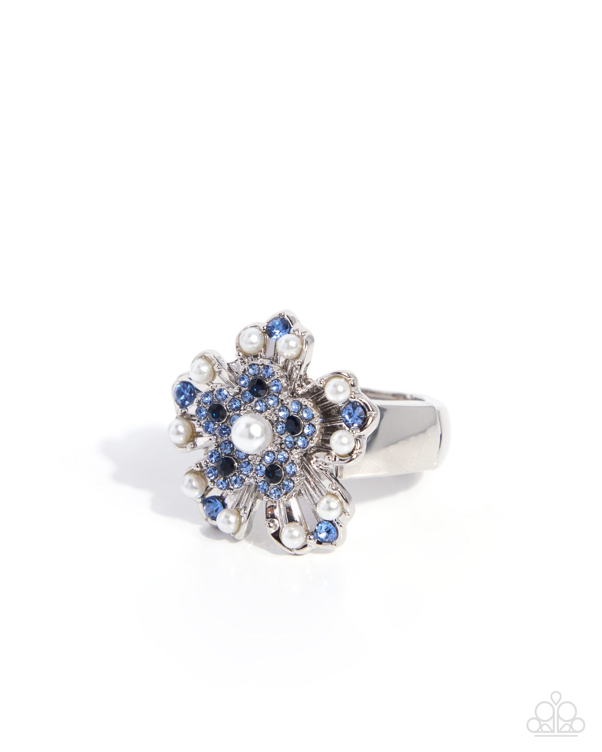 Easygoing Bloom - blue - Paparazzi ring