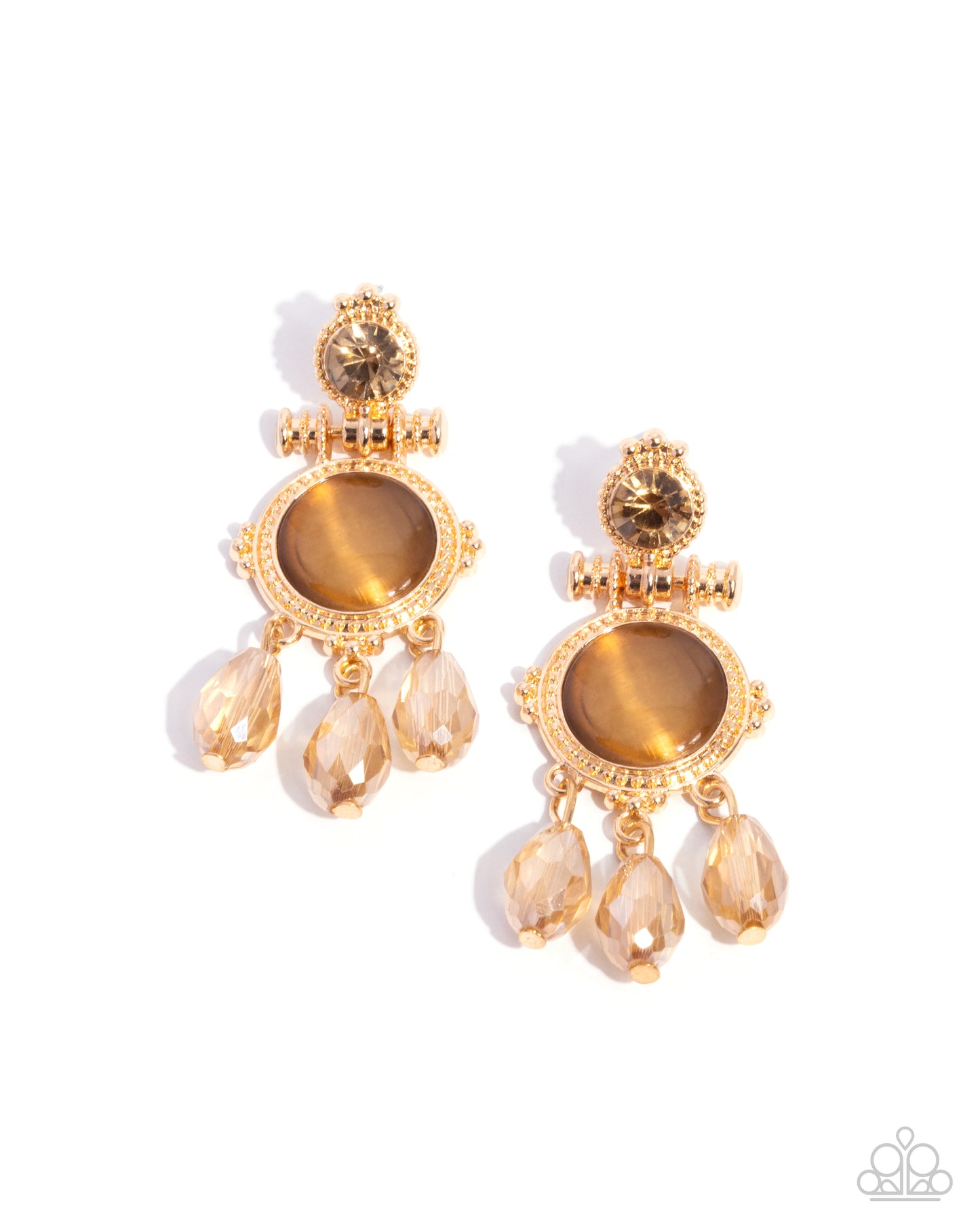 Easygoing Elevation - brown - Paparazzi earrings