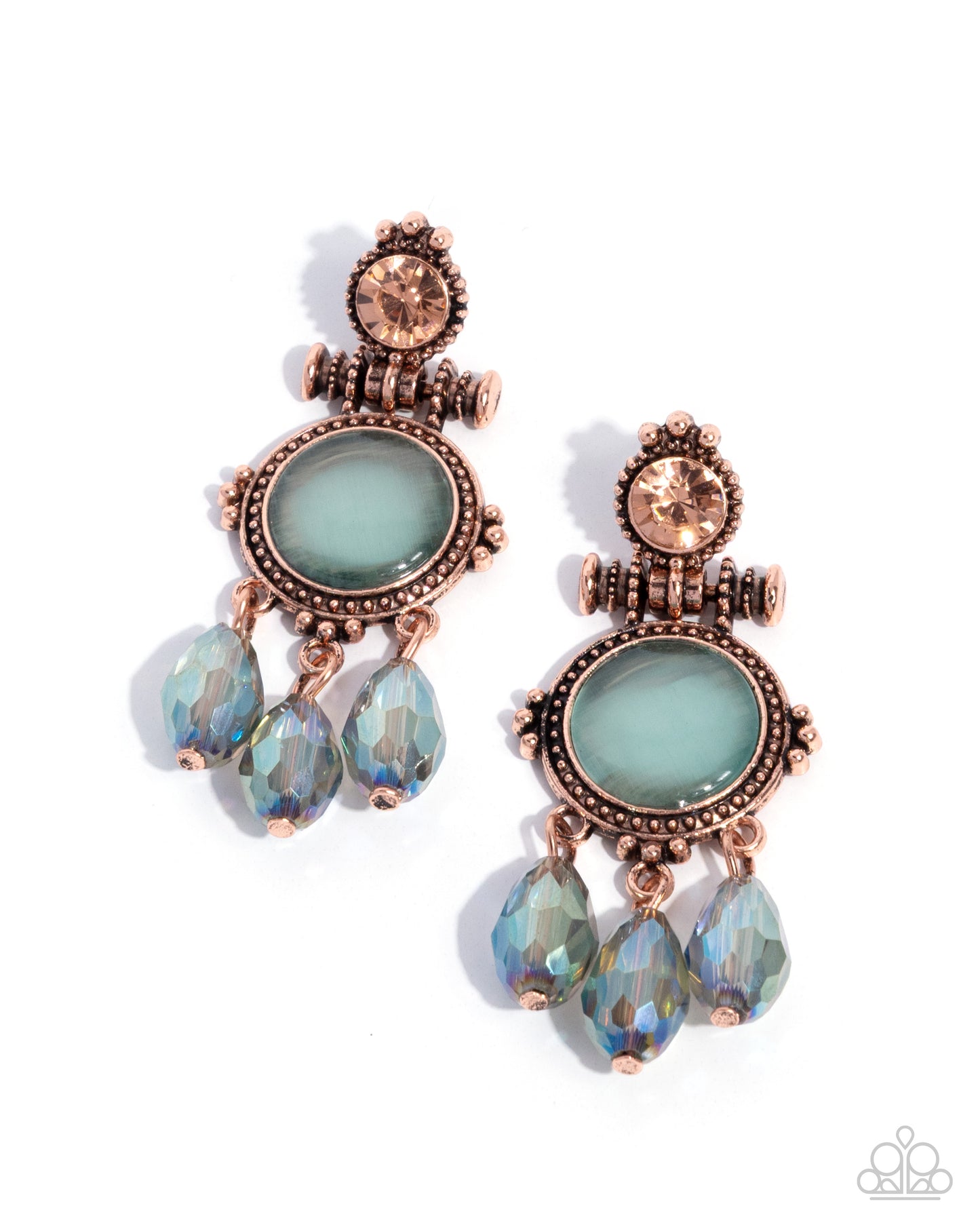 Easygoing Elevation - copper - Paparazzi earrings